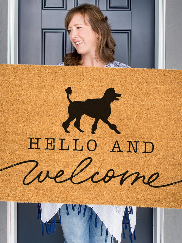 Poodle Welcome Doormat