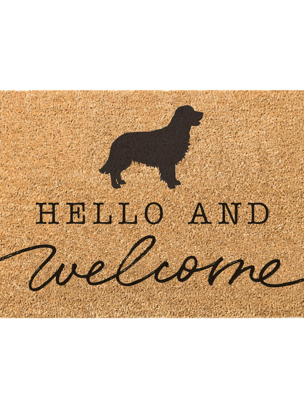 Golden Retriever Welcome Doormat