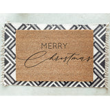 Merry Christmas Doormat / Classy Door Mat / Joyeux Noel / Holiday Doormat / Holiday Decor / Christmas Design / Christmas Gift / Hostess Gift