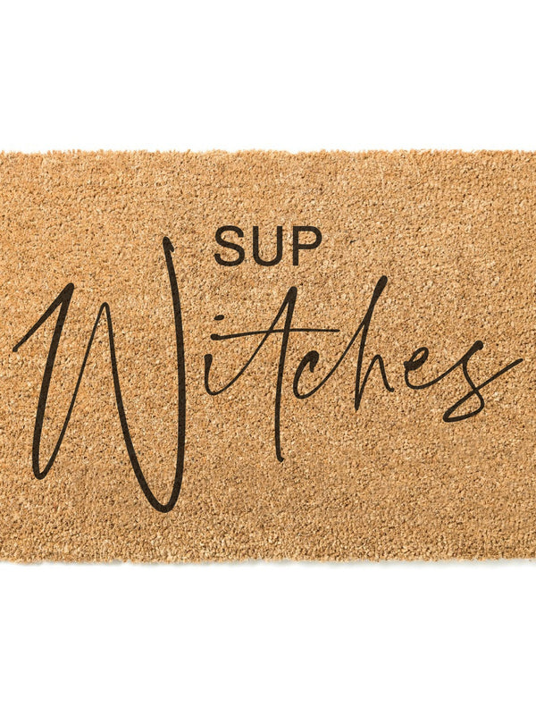 Sup Witches Doormat / Fall Door Mat / Autumn Doormat / Halloween / Welcome Mat / Housewarming / Hostess Gift / Outdoor / Joanna Gaines