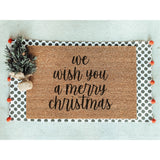 We Wish You A Merry Christmas Doormat / Winter Door Mat / Christmas Doormat / Holiday Gift / Outdoor Decor / Christmas Gift / Holiday Decor