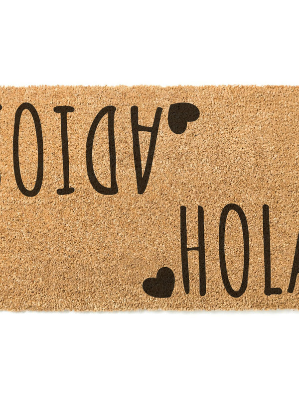Hola Adios Doormat / Spanish Door Mat / Espanol / Housewarming Gift / Wedding Gift / Shower Gift / Birthday Gift