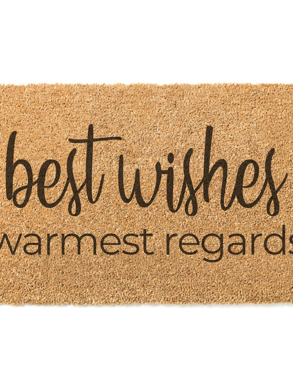 Best Wishes Warmest Regards Doormat / Schitt's Creek Door Mat / Schitts Creek TV Show / Funny Doormat / Gift for Dad / Wish Doormat