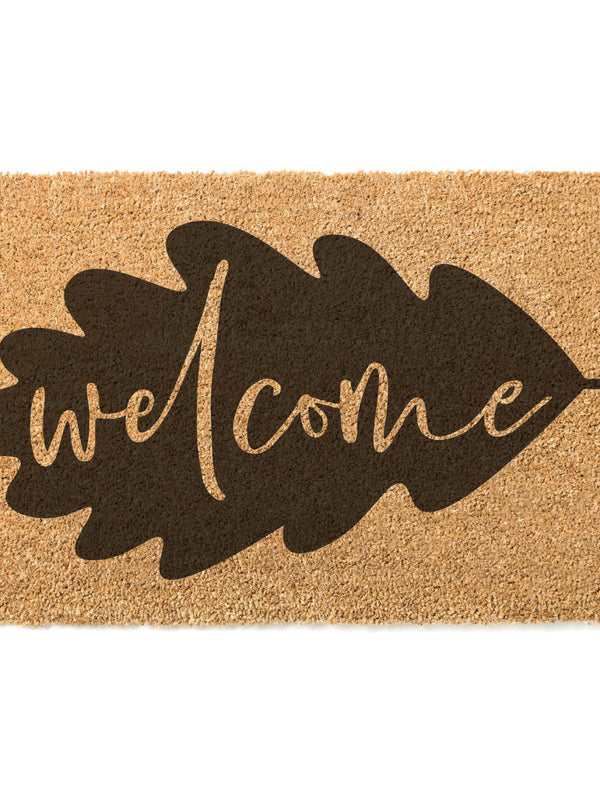 Fall Leaf Welcome Doormat / Welcome Mat / Fall Door Mat / Autumn Decor / Leaf / Seasonal / Fall Decor / Fall Leaves / Fall Decorating