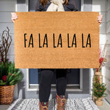 Fa La La La La Christmas Doormat / Holiday Doormat / Joyeux Noel / Holiday Decor / Christmas Design / Christmas Gift for Mom / Funny Doormat