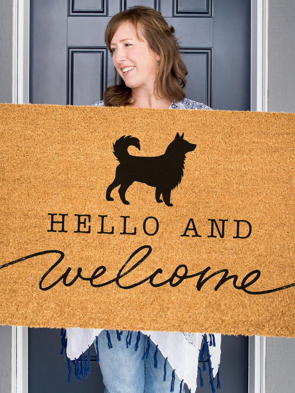 Border Collie Welcome Mat, Sheepdog Doormat, Cute Dog Door Mat, Animal Front Doormat, Dog Breed Outdoor Rug, Dog Lover Gift, Custom Mat