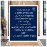 Welcome To The Mountains Personalized Doormat, Mountain House Doormat, Mountain Decor, Outdoor Welcome Mat, Custom Rug, Personalized Doormat