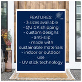 Welcome To The Farm Personalized Doormat, Farm House Doormat, Farm Decor, Outdoor Welcome Mat, Custom Rug, Personalized Doormat