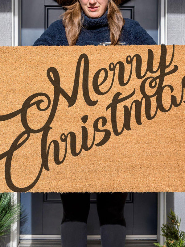 Merry Christmas Doormat, Holiday Door Mat, Holiday Decor, Christmas Decor, Christmas Gift, Outdoor Decor, Cute Doormat, Merry Christmas Gift