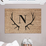 Antlers Initial Doormat