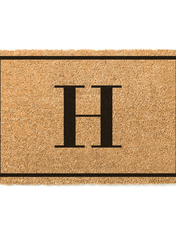 Classic Border Initial Doormat