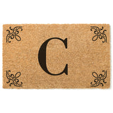 Decorative Corners Initial Doormat