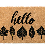 Hello Leaf Doormat