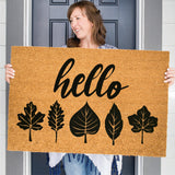 Hello Leaf Doormat