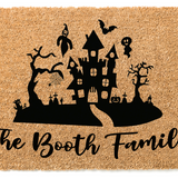 Halloween Family Name Doormat