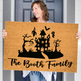 Halloween Family Name Doormat