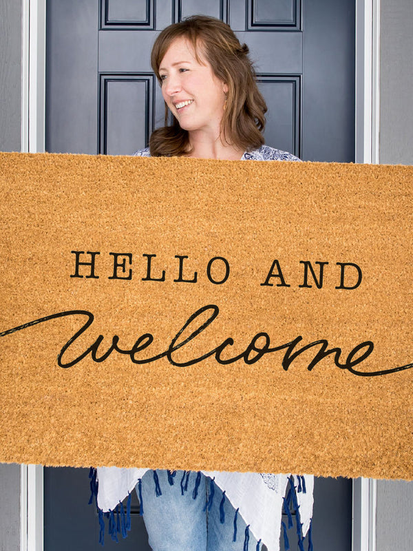 Hello and Welcome Doormat