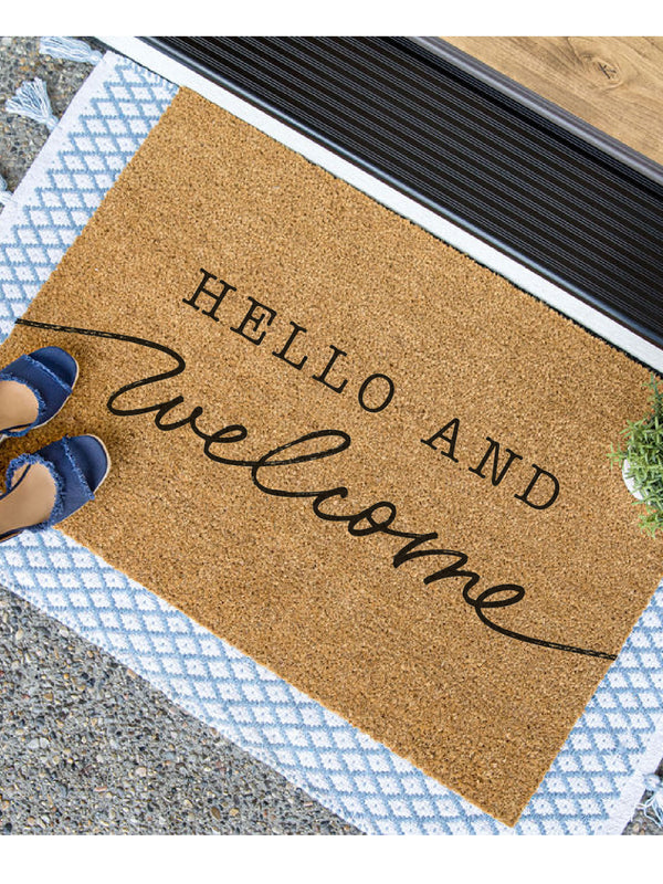Hello and Welcome Doormat