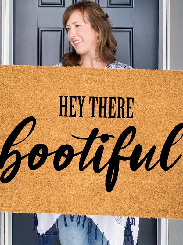 Hey There Bootiful Doormat