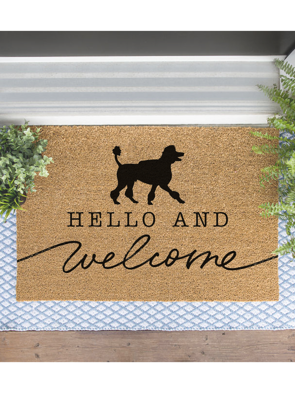 Poodle Welcome Doormat