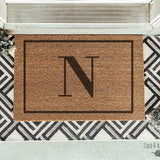 Last Name Initial Doormat / Family Name / Custom / Surname / Initials / Wedding / Anniversary / Antlers / Coffee / Monogram / Personalized