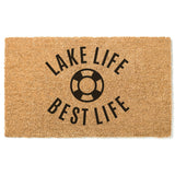 Lake Life Best Life Doormat / Welcome Mat / Summer / Summertime / Wedding Gift / Birthday / Housewarming / Cottage / Cabin / Vacation Home