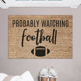 Football Doormat / Welcome Mat / Fall Door mat / Autumn / NFL / CFL / Birthday Gift / Housewarming / Football Decor / Fathers Day / Entryway