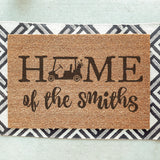 Golf Cart Doormat / Golfers Door Mat / Gift for Golfers / Birthday Gift / Fathers Day Gift / Gift for Dad / Housewarming Gift / Hostess Gift