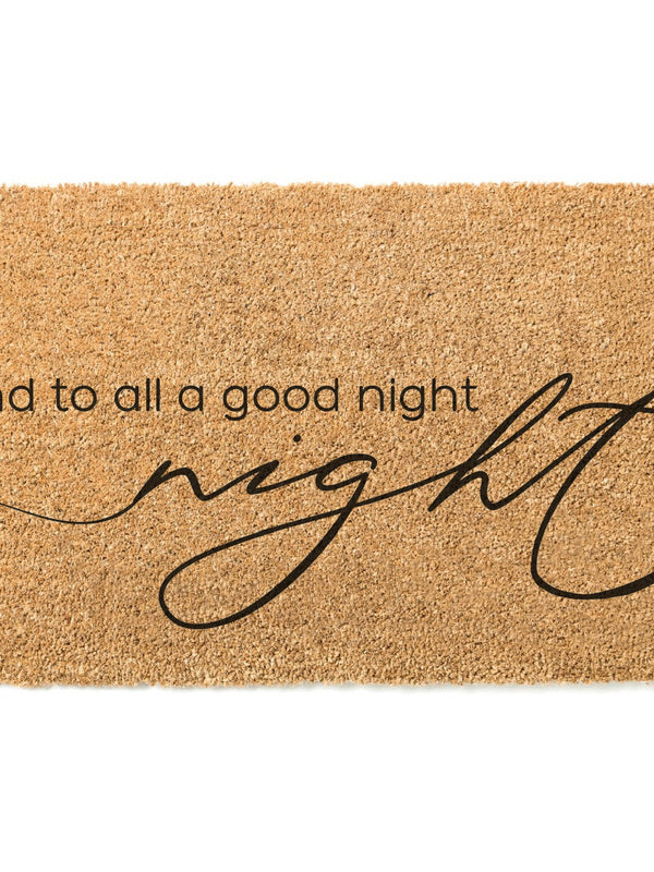 And To All A Good Night Doormat / Merry Christmas To All And To All A Good Night Door Mat / Holiday Doormat / Holiday Decor / Christmas Gift