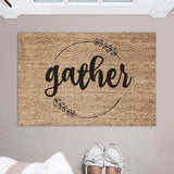 Gather Doormat / Welcome Mat / Fall Doormat / Autumn Doormat / Seasonal Doormat / Fall Decor / Grateful