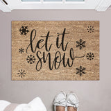 Let It Snow Doormat / Winter Door Mat / Christmas Doormat / Christmas gift / Outdoor Decor / Winter Design / Christmas / Exterior Design