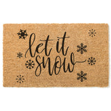 Let It Snow Doormat / Winter Door Mat / Christmas Doormat / Christmas gift / Outdoor Decor / Winter Design / Christmas / Exterior Design