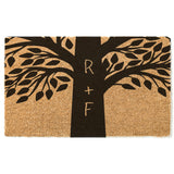 Tree with Initials Doormat / Welcome Mat / Valentines Doormat / Valentines Day / Valentines Gift / Wedding / Tree / Initials / Anniversary