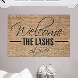 Welcome Mat / Family Name Doormat / Established Door Mat / Custom Doormat / Last Name / Surname, Wedding / Anniversary Gift / Housewarming