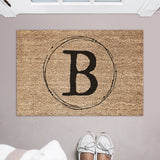 Coffee Stain Monogram Doormat / Family Name / Custom / Last Name / Surname / Initials / Wedding / Anniversary / Coffee / Housewarming