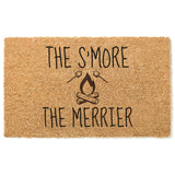 The S’More The Merrier Doormat / Welcome Mat / Funny Doormat / Summer Doormat / Fire Pit / Summertime / Marshmallow / Gathering / S’mores