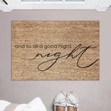 And To All A Good Night Doormat / Merry Christmas To All And To All A Good Night Door Mat / Holiday Doormat / Holiday Decor / Christmas Gift