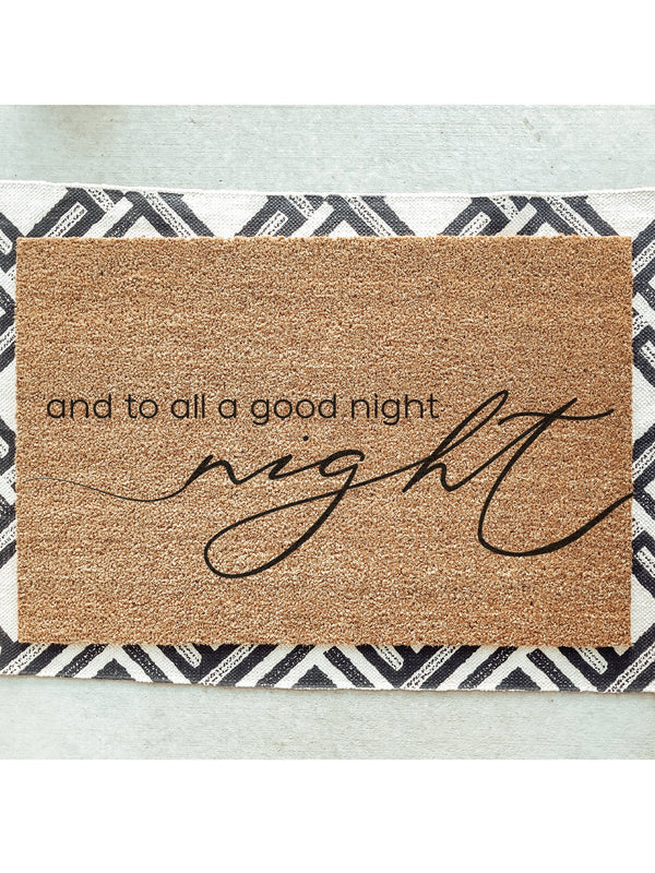 And To All A Good Night Doormat / Merry Christmas To All And To All A Good Night Door Mat / Holiday Doormat / Holiday Decor / Christmas Gift