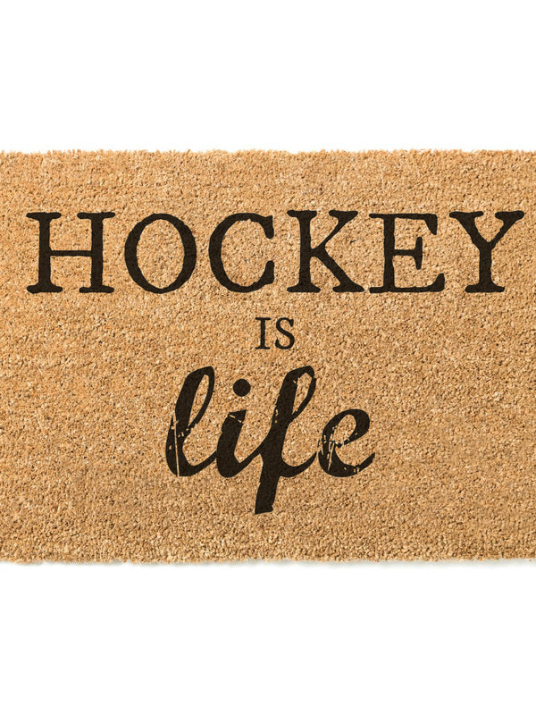 Hockey is Life Doormat / Sporting Doormat / Customizable Doormat / Welcome Mat / Funny Doormat / Hockey Doormat / Personalized Doormat