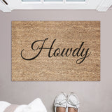 Howdy Doormat / Welcome Mat / Door Mat / Country Decor / Farmhouse / Southern Decor / Birthday / Farm Decor / Ranch Decor / Calgary Stampede