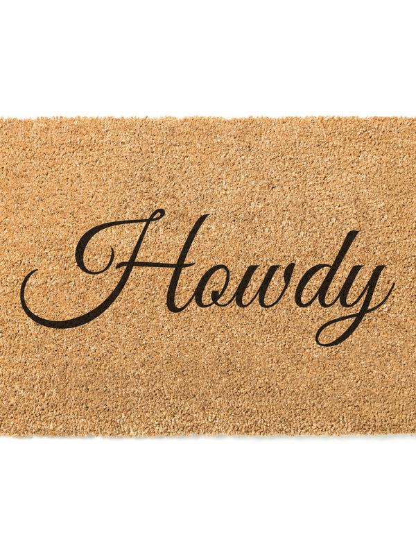 Howdy Doormat / Welcome Mat / Door Mat / Country Decor / Farmhouse / Southern Decor / Birthday / Farm Decor / Ranch Decor / Calgary Stampede