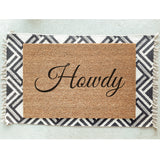 Howdy Doormat / Welcome Mat / Door Mat / Country Decor / Farmhouse / Southern Decor / Birthday / Farm Decor / Ranch Decor / Calgary Stampede
