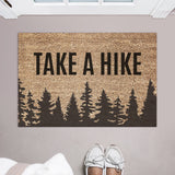 Take a Hike Doormat / Welcome Mat / Hiker / Mountains / Outdoorsman / Hostess Gift / Summer / Summertime / Wedding Gift / Birthday Gift