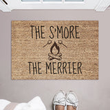 The S’More The Merrier Doormat / Welcome Mat / Funny Doormat / Summer Doormat / Fire Pit / Summertime / Marshmallow / Gathering / S’mores