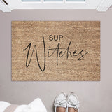 Sup Witches Doormat / Fall Door Mat / Autumn Doormat / Halloween / Welcome Mat / Housewarming / Hostess Gift / Outdoor / Joanna Gaines
