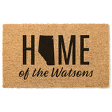 Home of the... Doormat /  Welcome Mat / Family Name / Canadian / Province Door Mat / State Doormat / Last Name / American Doormat / Surname
