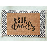 Sup Doods Doormat / Doodle Door Mat / Welcome Mat / Funny / Dog / Goldendoodle / Labradoodle / Bernedoodle / Sheepadoodle /Aussiedoodle