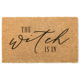The Witch Is In Doormat / Fall Door Mat / Autumn Doormat / Halloween Doormat / Welcome Mat / Housewarming / Hostess Gift / Joanna Gaines