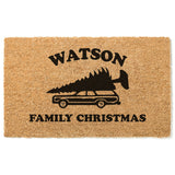 Last Name Family Christmas Doormat / Griswold Family Christmas Door Mat / Christmas Vacation Movie / Christmas Gift / Holiday Decor
