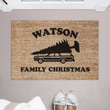 Last Name Family Christmas Doormat / Griswold Family Christmas Door Mat / Christmas Vacation Movie / Christmas Gift / Holiday Decor